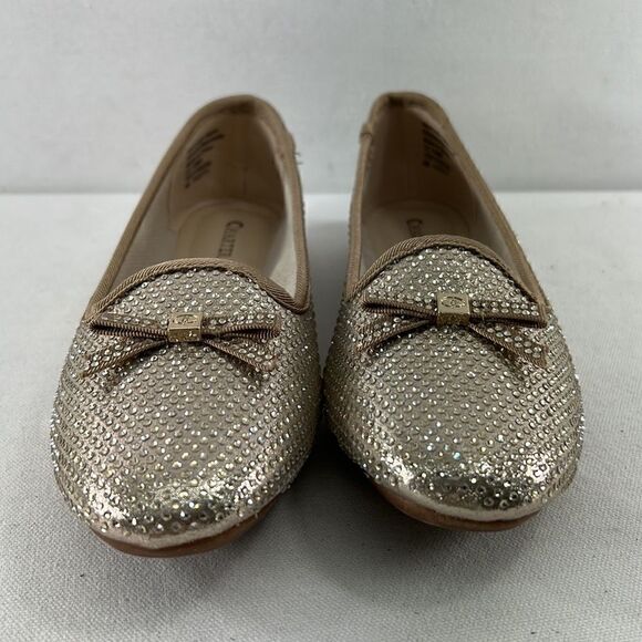 Charter Club Kimii Platino Bling Evening Deconstructed Loafers Sz 5 M Floor Samp - Picture 2 of 7